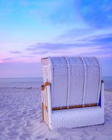 Strandkorb auf Rügen Hochkant