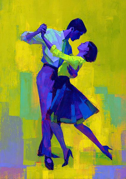 Tanzen in die lebendige Nacht von Wunderbare Kunst