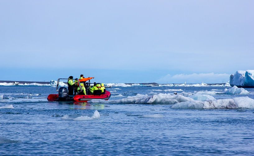 Bateau en caoutchouc sur Jökulsárlón par Ferry D