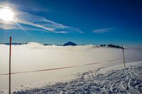 Wolkendeken in Oostenrijkse bergen