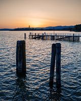 Sonnenuntergang über dem Trasimenischen See