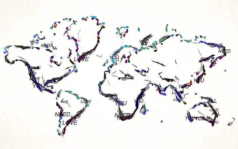 All you need is love in the world by Arjen Roos