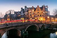 Winterabend an der Brouwersgracht