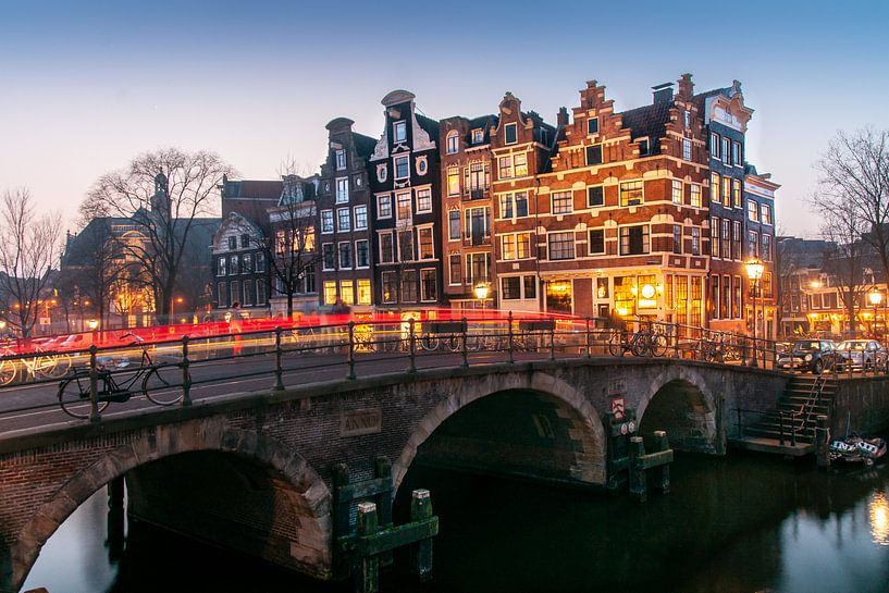Winterabend an der Brouwersgracht von koennemans