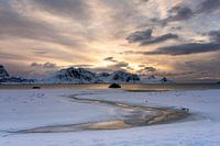 Sonnenuntergang auf den Lofoten