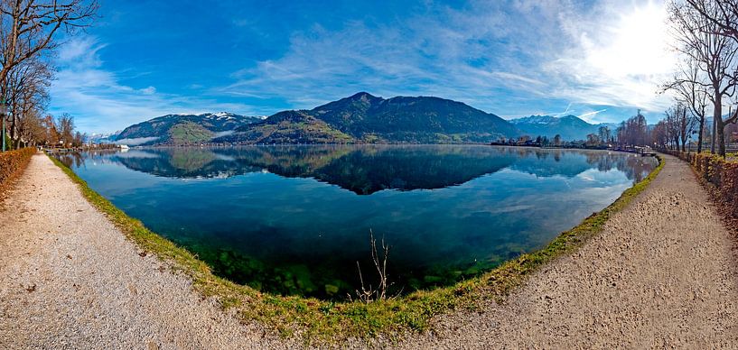 Le lac de Zell am See dans un panorama automnal par Christa Kramer