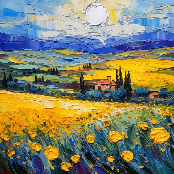 Rape field in Tuscany by ARTemberaubend