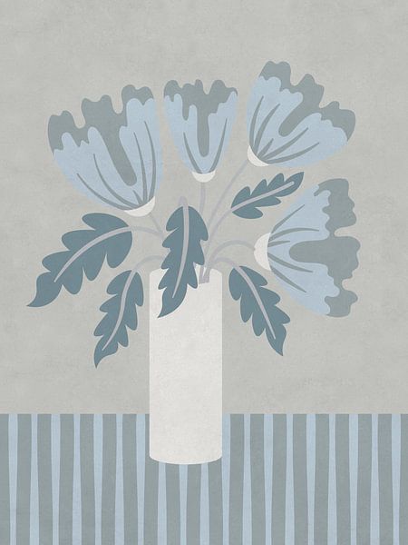 Nature morte scandinave aux fleurs par FRESH Fine Art