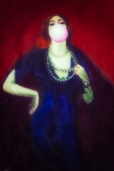 Frau mit Kaugummi von Truckpowerr