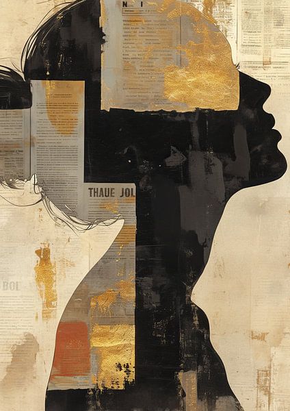 Frau Silhouette von Wunderbare Kunst