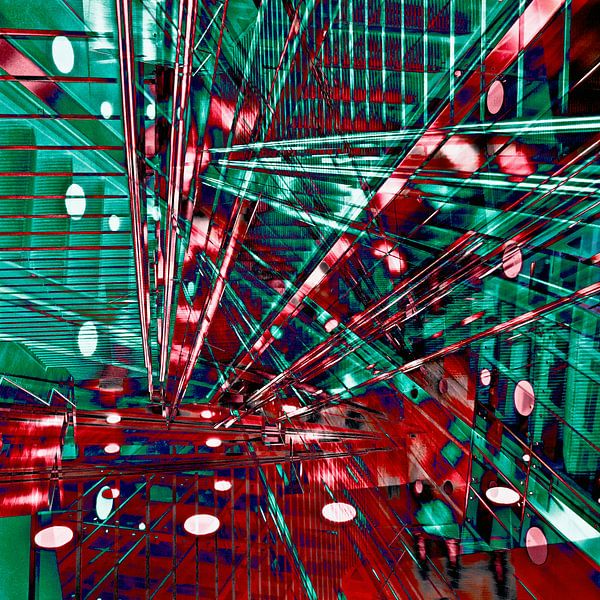 Urban lines of the underground in East Berlin by Silva Wischeropp