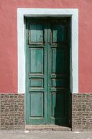 Old turquoise door Gran Canaria | Photo print Canary Islands travel photography