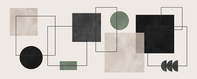 Linien und Quadrate 3 von Vitor Costa