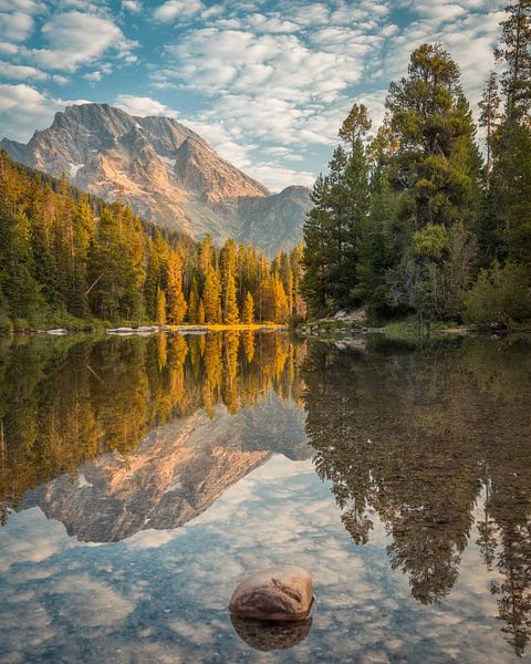 Reflectie van de bergen #1 par Edwin Mooijaart