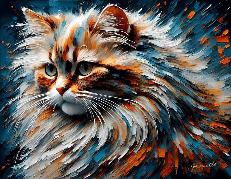 Prächtige Katze (22) von Johannas Art Creations