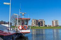 The ferry at Cuijk across the river Maas