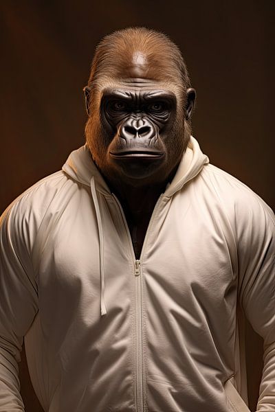 Gorilla im Sportanzug von Wall Wonder