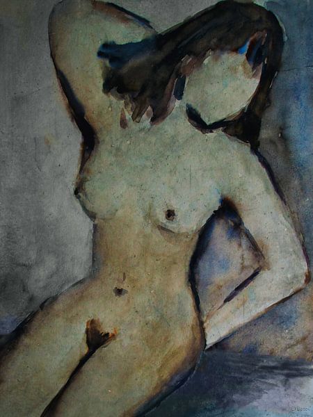 Female Nude - sitting  by Christine Nöhmeier