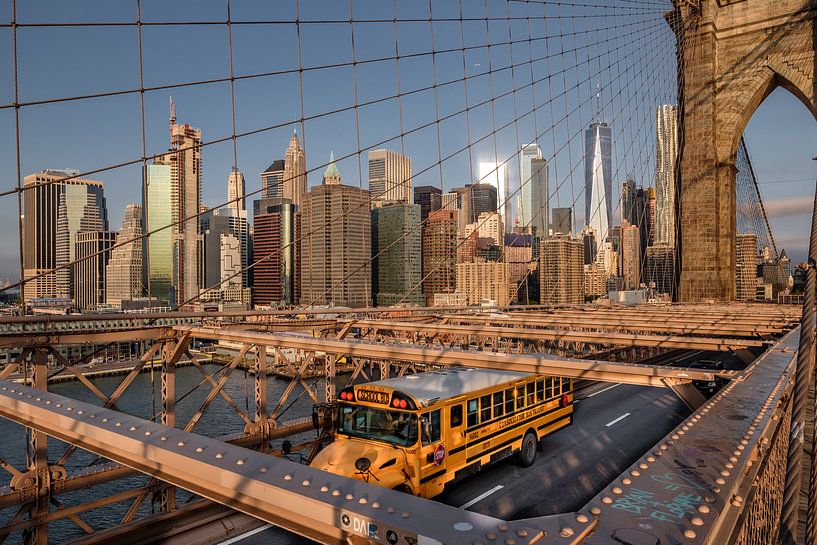 Brooklyn Bridge  mit Süd Manhattan von Kurt Krause