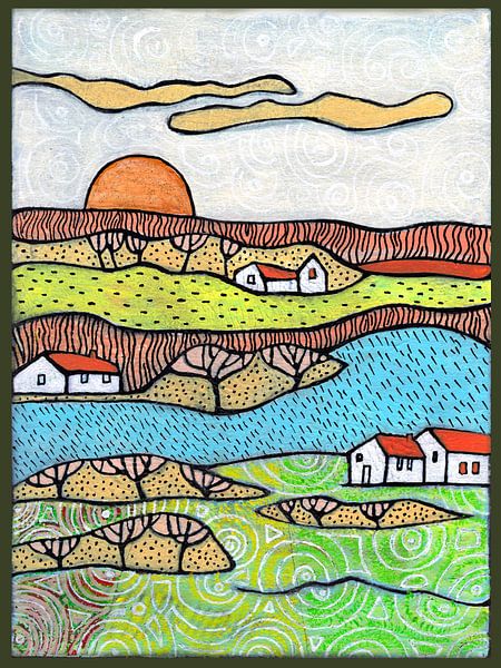 Paysage calme 3 par Ariadna de Raadt-Goldberg