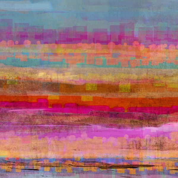 paysage géométrique nuit espagnole 111 par Claudia Gründler