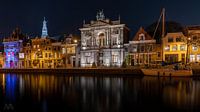 Haarlem Spaarne at Night