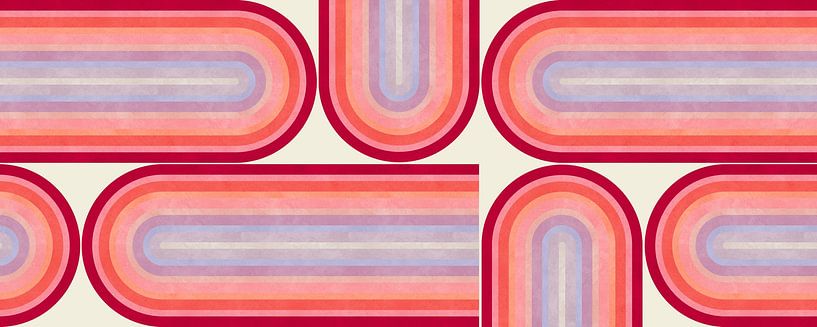 Formes géométriques rouges 3 par Vitor Costa