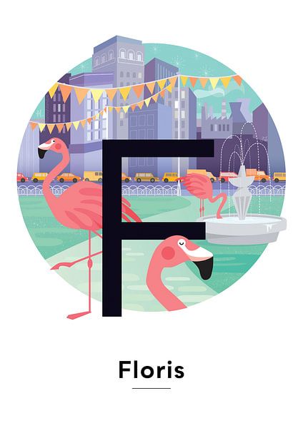 Namensposter Floris von Hannah Barrow