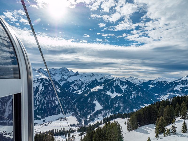 View of the mountains in Bregenzerwald in Austria by Animaflora PicsStock