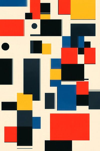 Abstrakte geometrische Komposition von Poster Art Shop