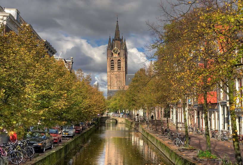 Alte Kirche von Delft von Jan Kranendonk