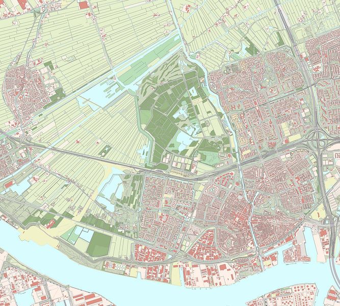 Carte de Vlaardingen par Rebel Ontwerp