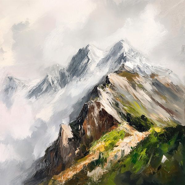 Majestueux paysage de montagne par Poster Art Shop