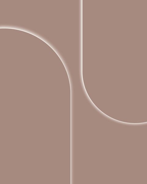 Beige Braun von Mad Dog Art