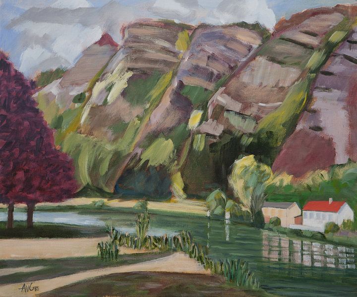 Chooz Nordfrankreich von Antonie van Gelder Beeldend kunstenaar