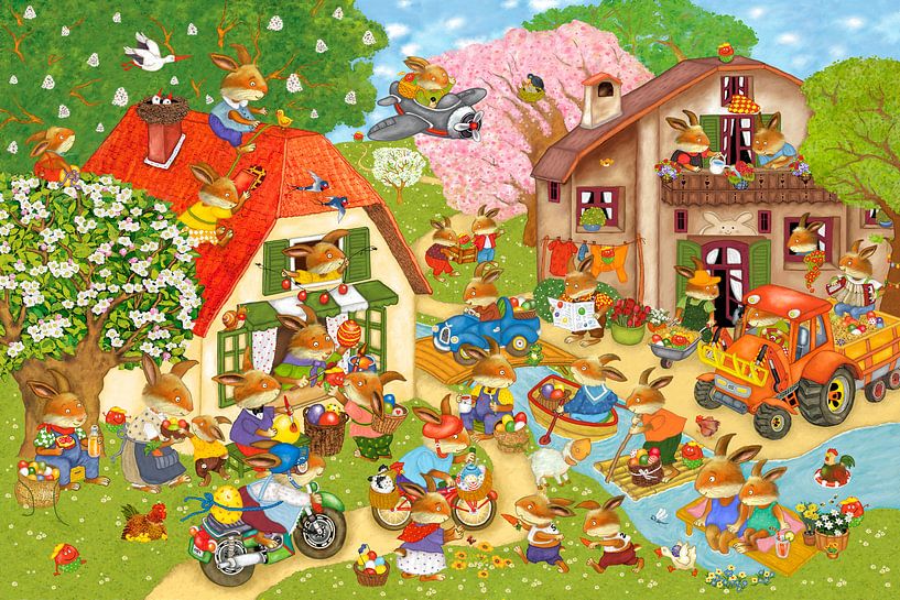Im Osterhasendorf von Marion Krätschmer