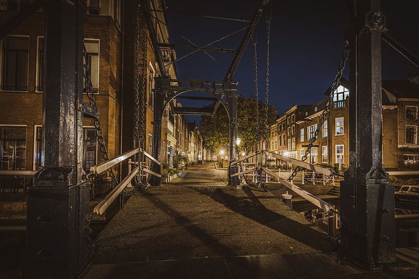 Dulle bridge on the Oude Rijn in Leiden by Dirk van Egmond
