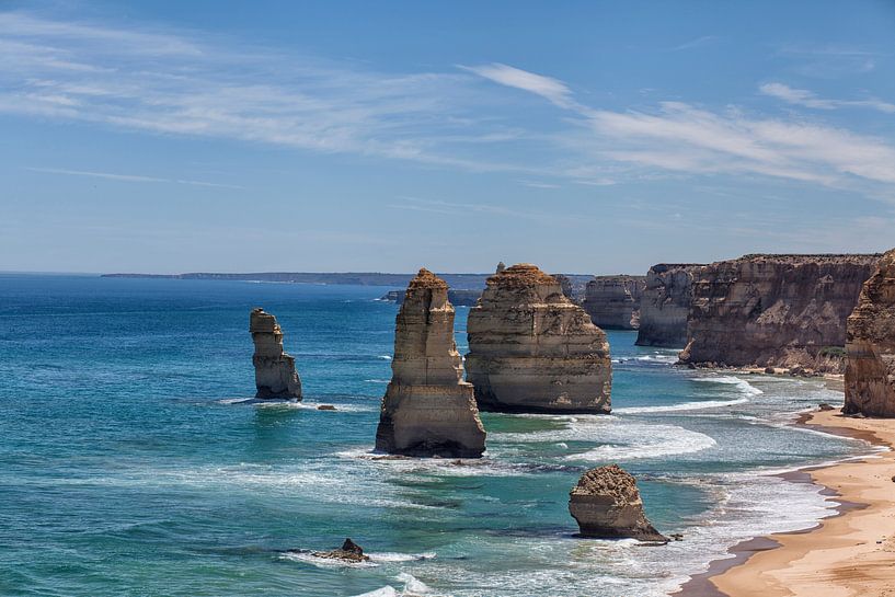 Panorama avec les deux apôtres sur la Great Ocean Road par Tjeerd Kruse