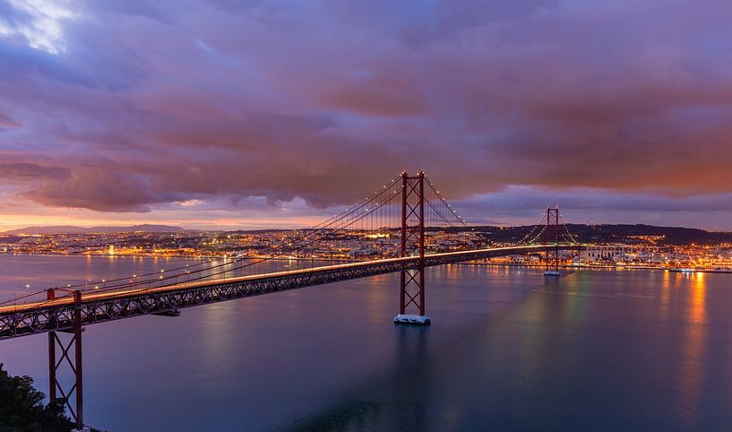 Vue sur le fleuve Tage à Lisbonne, Portugal par Adelheid Smitt