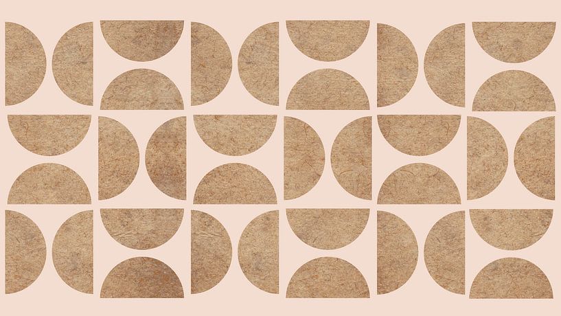 Moderne Scandinave Bauhaus Abstraction Géométrique par Mad Dog Art