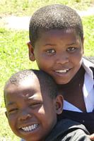 South Africa, two boys