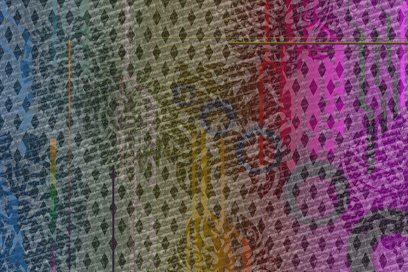 Graphic pattern with vectors by Rietje Bulthuis