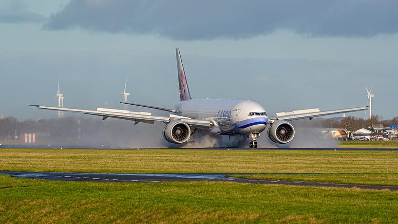 China Airlines Boeing 777-F cargo plane. by Jaap van den Berg