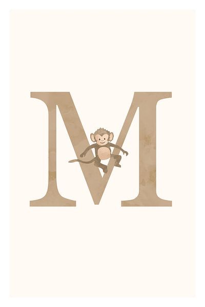 Alphabet M by Walljar