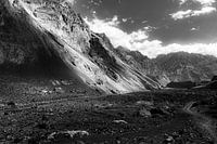 Lunar landscape Shimshal Valley north Pakistan