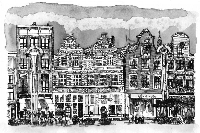 Nieuwmarkt De Wallen Amsterdam Netherlands by Hendrik-Jan Kornelis