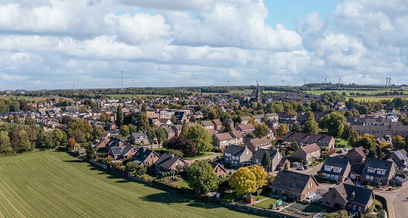 Aerial panorama of the church village of Bocholtz in southern Limburg by John Kreukniet