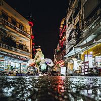 Eine regnerische Nacht in Hanoi, Vietnam