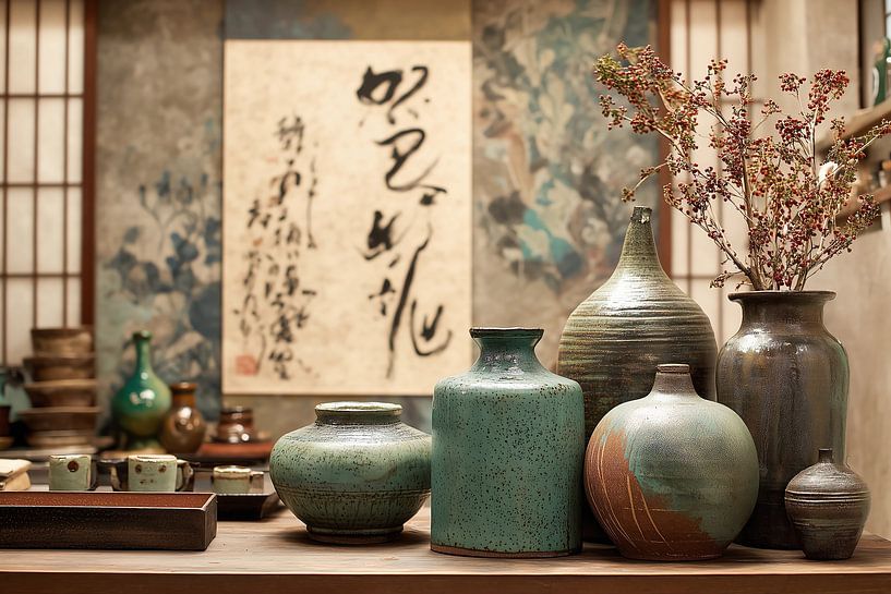 Traditionelle orientalische Kunst: Traditionelle Küchenszene von Ariadna de Raadt-Goldberg