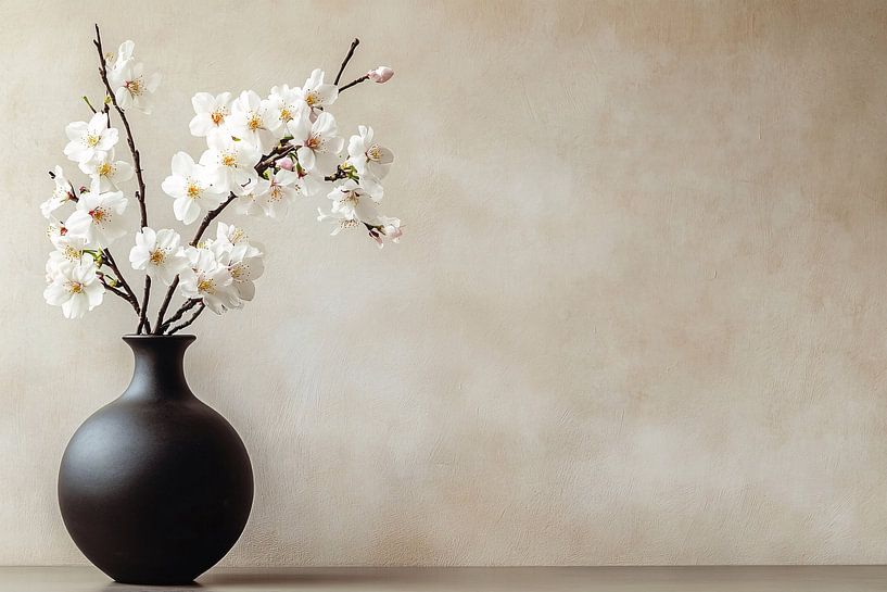 Blüte in minimalistischer Vase von Imperial Art House